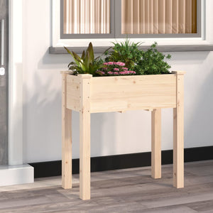 Fioriera con Fodera 71x37x76 cm Legno Massello di Abetecod mxl 106789