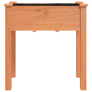 Fioriera con Fodera Marrone 71x37x76 cm Legno Massello di Abete 364231