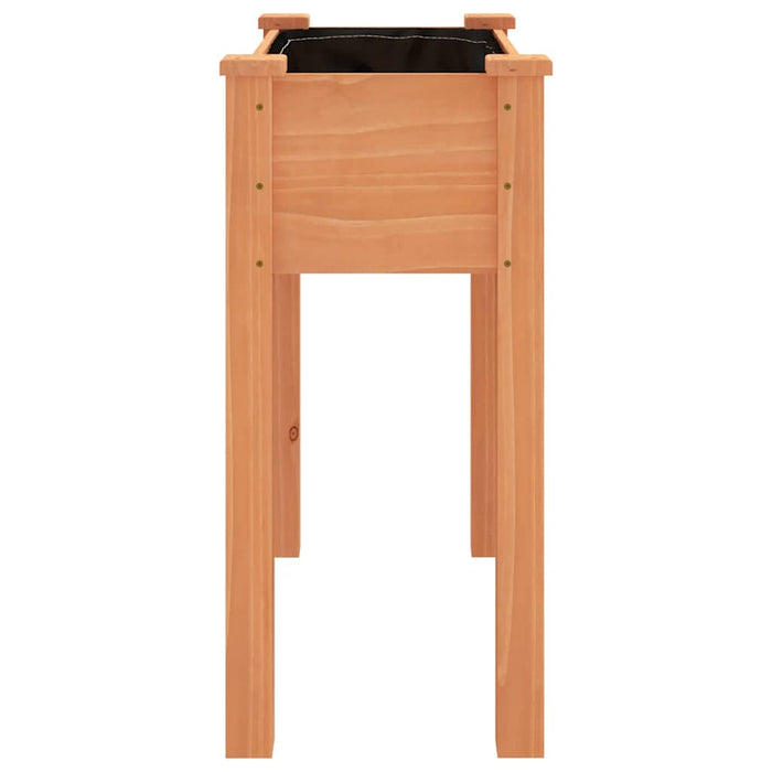 Fioriera con Fodera Marrone 71x37x76 cm Legno Massello di Abete 364231