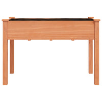 Fioriera con Fodera Marrone 118x59x76cm Legno Massello di Abete