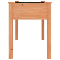 Fioriera con Fodera Marrone 118x59x76cm Legno Massello di Abete