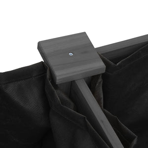 Fioriera con Fodera-Vaso-Contenitore per Piante Grigia 161x45x76cm Legno Massello di Abete