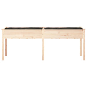 Fioriera con Fodera 203x53x76 cm Legno Massello di Abete 364239