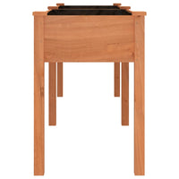 Fioriera con Fodera-Vaso-Contenitore per Piante Marrone 203x53x76cm Legno Massello di Abete