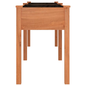 Fioriera con Fodera-Vaso-Contenitore per Piante Marrone 203x53x76cm Legno Massello di Abete