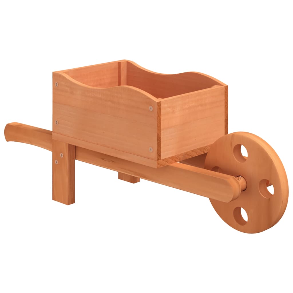 Fioriere a Carriola 2 pz 47x15x19 cm Legno Massello di Abete 364228
