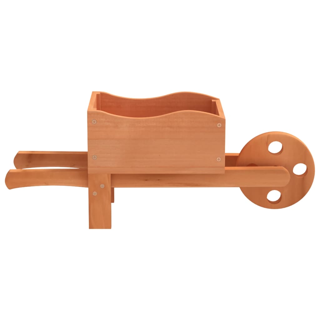 Fioriere a Carriola 2 pz 47x15x19 cm Legno Massello di Abete 364228