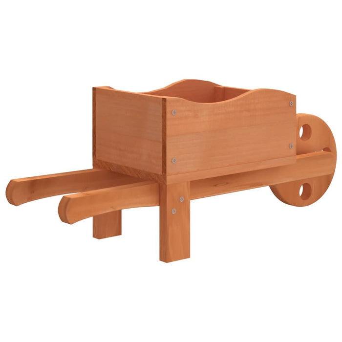 Fioriere a Carriola 2 pz 47x15x19 cm Legno Massello di Abete 364228