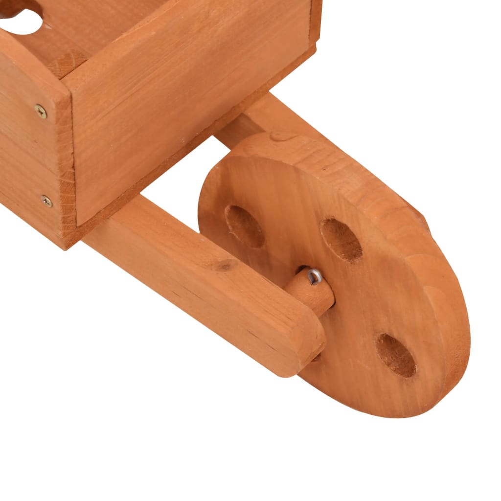Fioriere a Carriola 2 pz 47x15x19 cm Legno Massello di Abete 364228