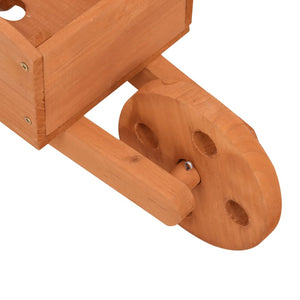 Fioriere a Carriola 2 pz 47x15x19 cm Legno Massello di Abete 364228