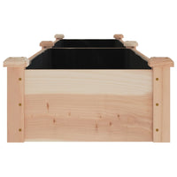 Fioriera Rialzata da Giardino Fodera 240x45x25cm Massello Abete 364295