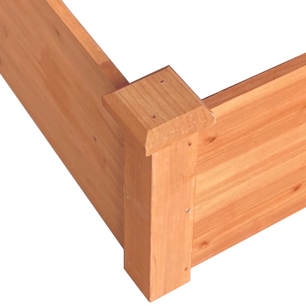 Fioriera Rialzata Giardino Marrone 120x120x56 cm Massello Abete 364305