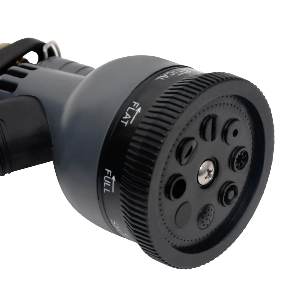 Tubo da Giardino con Ugello Spray Argento 0,6" 30 m in Acciaio 154513