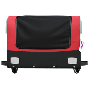 Carrello rimorchio trasporto biciclette 30 kg ferro rosso 02_0044171