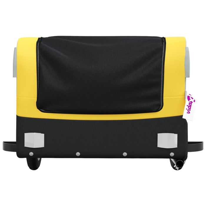 Carrello rimorchio trasporto biciclette 30 kg ferro giallo 02_0044136