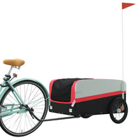 Rimorchio da Bici Nero e Rosso 45 kg in Ferrocod mxl 131979
