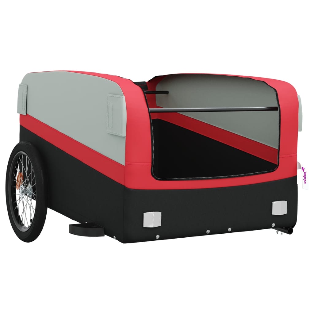 Carrello rimorchio trasporto biciclette 45 kg ferro rosso 02_0044178