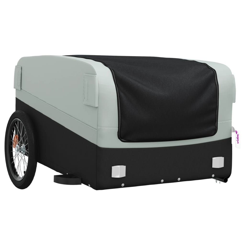 Carrello rimorchio trasporto biciclette 45 kg grigio ghisa 02_0044117