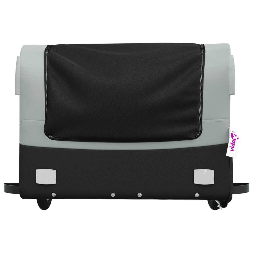 Carrello rimorchio trasporto biciclette 45 kg grigio ghisa 02_0044117