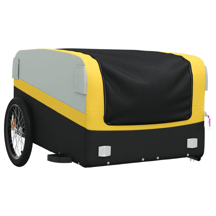 Carrello rimorchio trasporto biciclette 45 kg ferro giallo 02_0044149