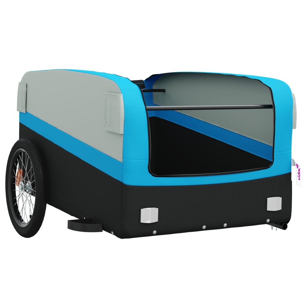 Carrello rimorchio trasporto biciclette 45 kg ferro blu 02_0044104