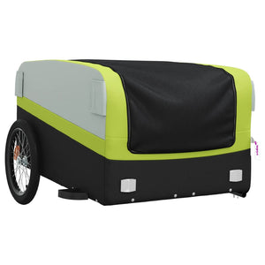Rimorchio da Bici Nero e Verde 45 kg in Ferro 94053