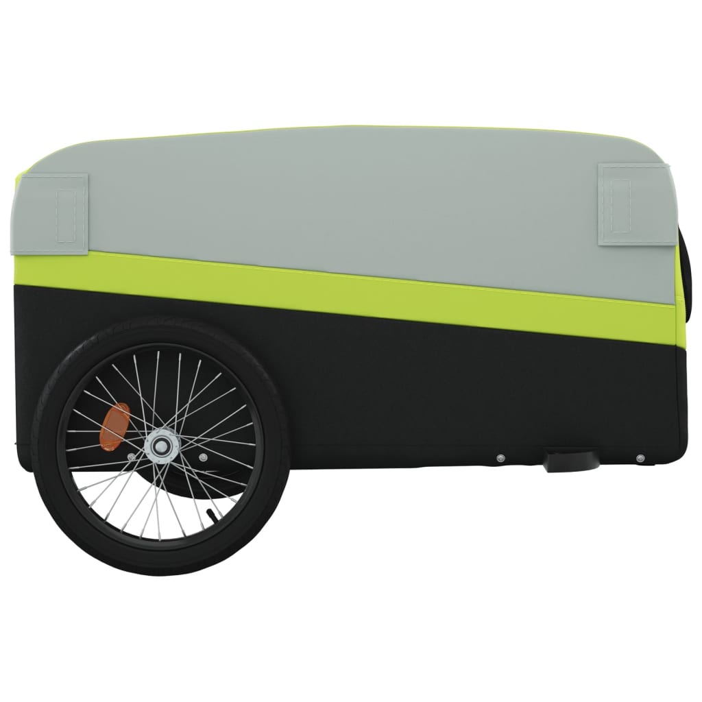 Rimorchio da Bici Nero e Verde 45 kg in Ferro 94053