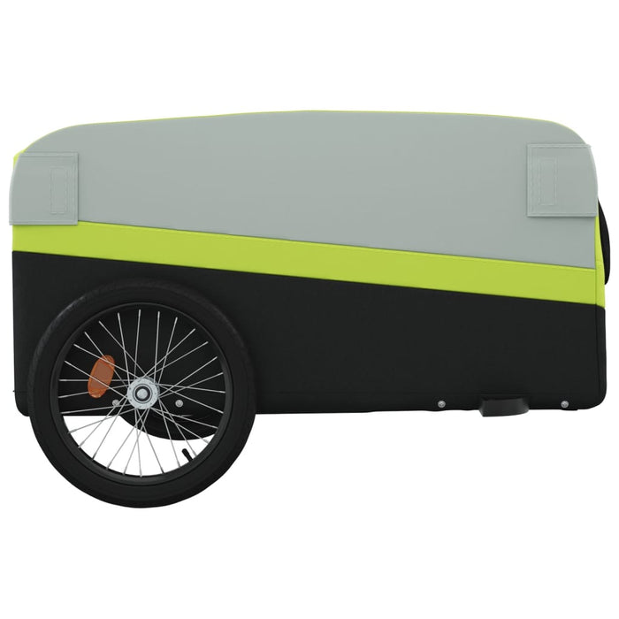 Rimorchio da Bici Nero e Verde 45 kg in Ferro 94053