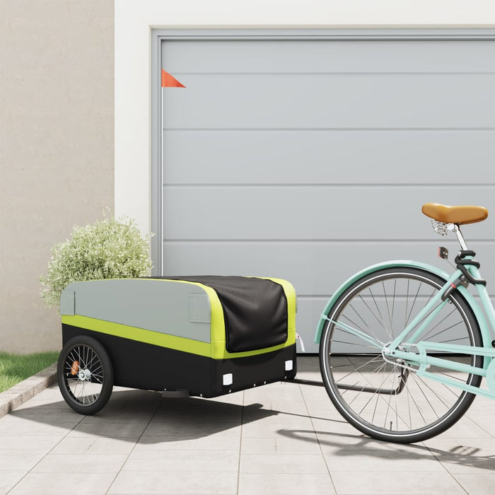Carrello rimorchio trasporto biciclette 45 kg ferro verde 02_0044130