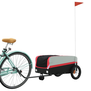 Rimorchio da Bici Nero e Rosso 30 kg in Ferrocod mxl 134667
