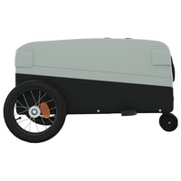 Rimorchio da Bici Nero e Grigio 30 kg in Ferro 94056