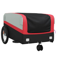 Rimorchio da Bici Nero e Rosso 45 kg in Ferro 94062