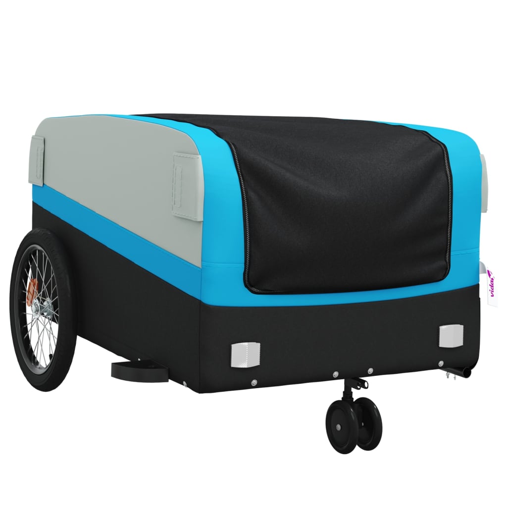 Carrello rimorchio trasporto biciclette 45 kg ferro blu 02_0044110