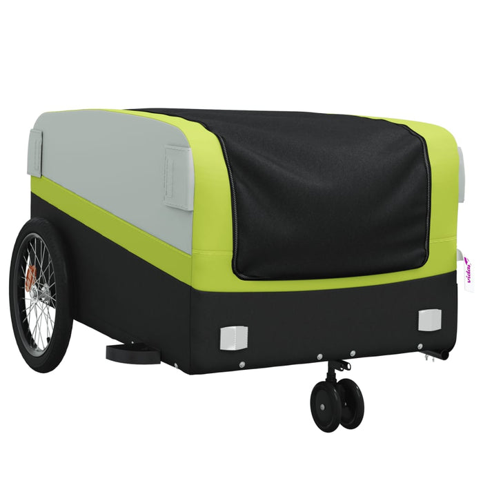 Carrello rimorchio trasporto biciclette 45 kg ferro verde 02_0044134