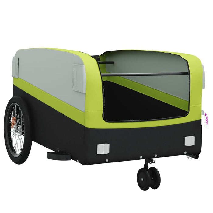 Carrello rimorchio trasporto biciclette 45 kg ferro verde 02_0044134