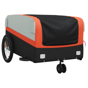 Carrello rimorchio trasporto biciclette 45 kg ferro Arancione 02_0044166
