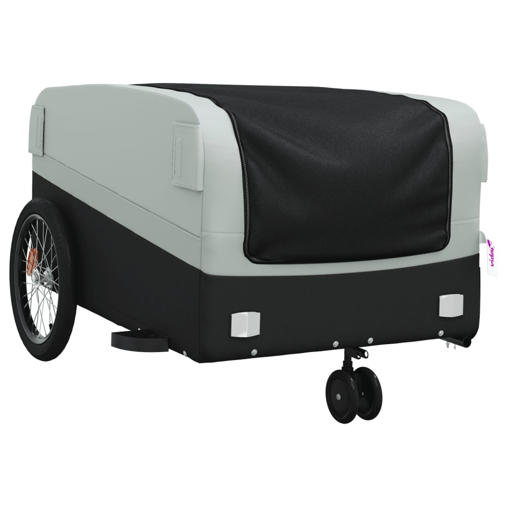 Carrello rimorchio trasporto biciclette 45 kg grigio ghisa 02_0044121