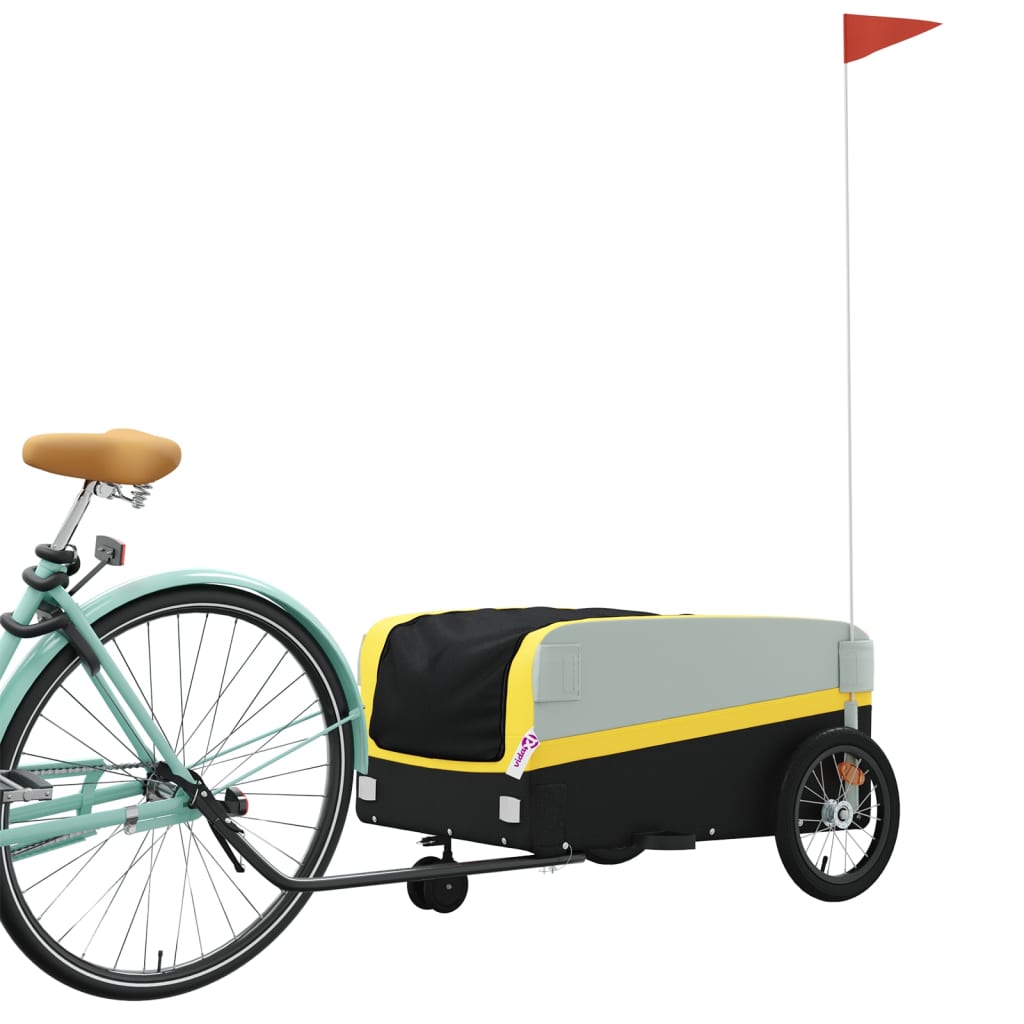 Carrello rimorchio trasporto biciclette 45 kg ferro giallo 02_0044151