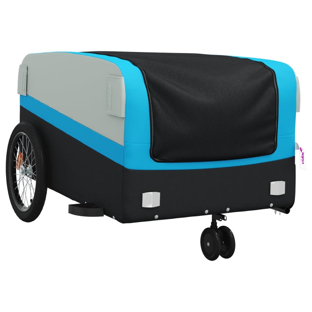Carrello rimorchio trasporto biciclette 45 kg ferro blu 02_0044106