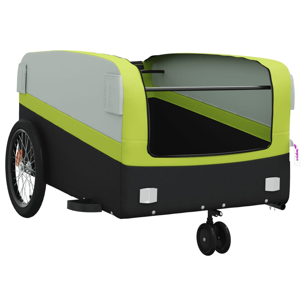 Carrello rimorchio trasporto biciclette 45 kg ferro verde 02_0044125