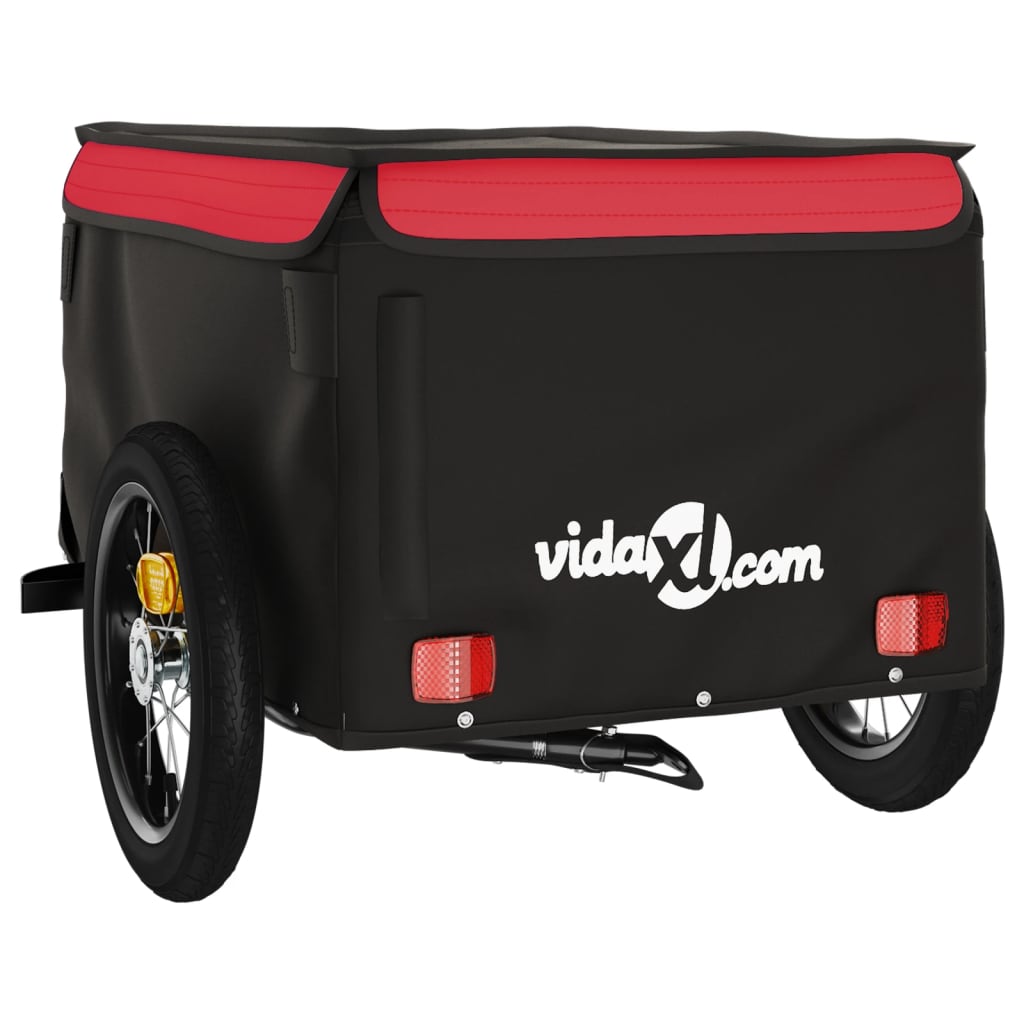 Carrello rimorchio trasporto biciclette 30 kg ferro rosso 02_0044170