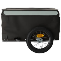 Rimorchio da Bici Nero e Grigio 30 kg in Ferro 94077