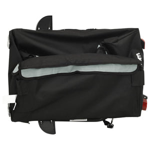 Rimorchio da Bici Nero e Grigio 30 kg in Ferro