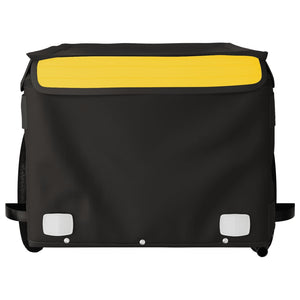 Rimorchio da Bici Nero e Giallo 30 kg in Ferro 94078
