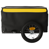 Rimorchio da Bici Nero e Giallo 30 kg in Ferro 94078
