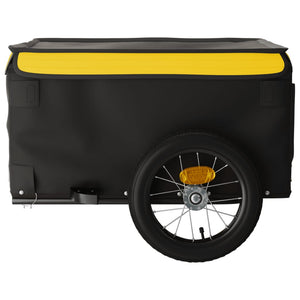 Rimorchio da Bici Nero e Giallo 30 kg in Ferro 94078