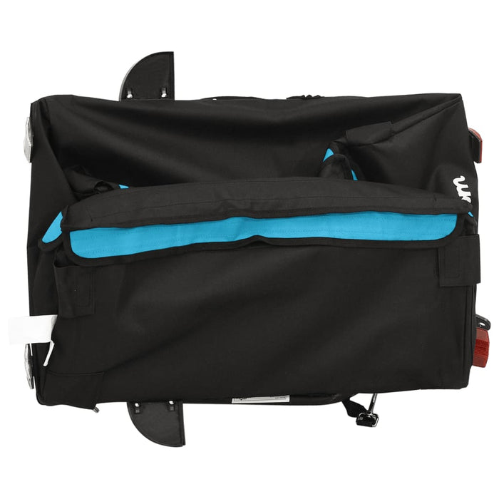 Rimorchio da Bici Nero e Blu 30 kg in Ferro 94079