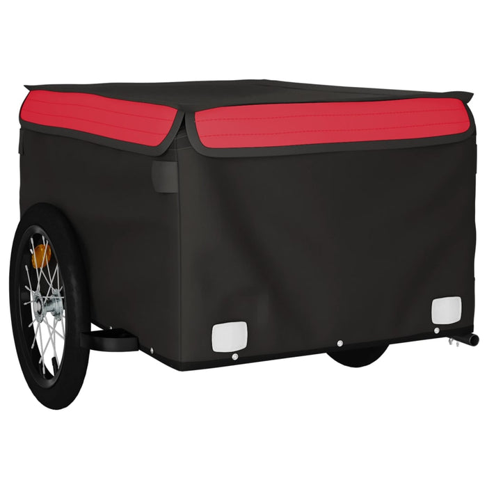 Carrello rimorchio trasporto biciclette 45 kg ferro rosso 02_0044183