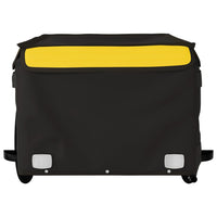 Rimorchio da Bici Nero e Giallo 45 kg in Ferro 94085