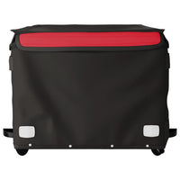 Rimorchio da Bici Nero e Rosso 45 kg in Ferro 94090